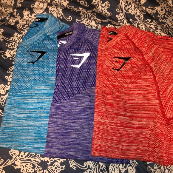 Gymshark Tops - Size medium men’s gym shark shirts